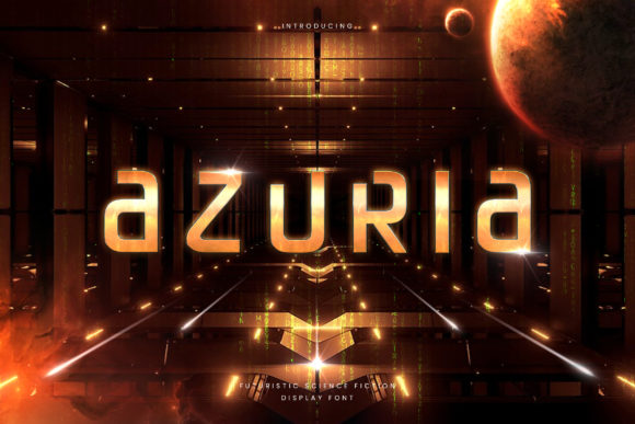 Azuria: A Bold Display Font for Creative Branding
