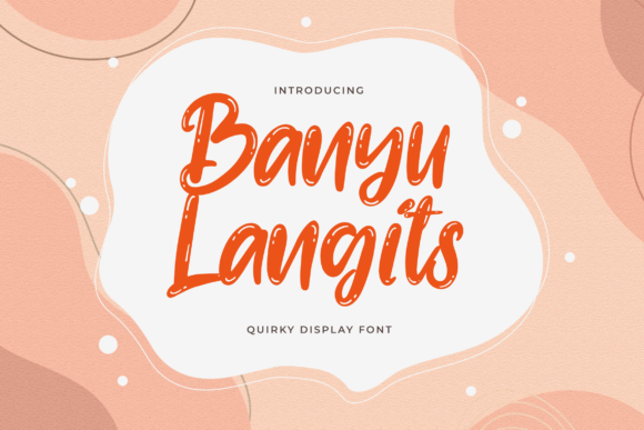 Banyu Langits: A Playful Display Font for Modern Web Design