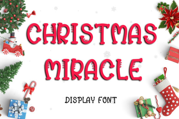 Christmas Miracle: A Joyful Display Font for Branding Projects