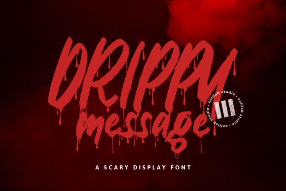 Drippy Message Font for Editorial Design