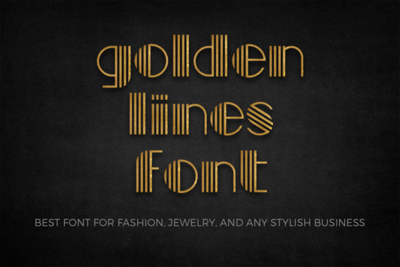 Golden Lines: A Display Font That Elevates Digital Design