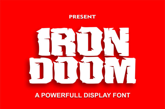 Iron Doom: A Bold Display Font for Digital Branding
