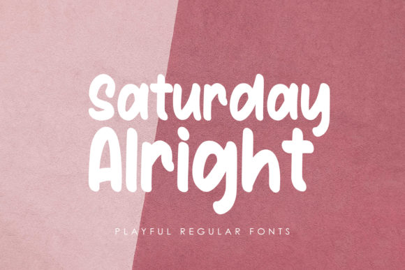 Saturday Alright Font for Web Design