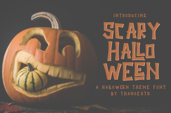 Scary Halloween Font for Editorial Design