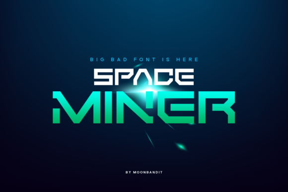 Space Miner: A Futuristic Font for Bold Editorial Design