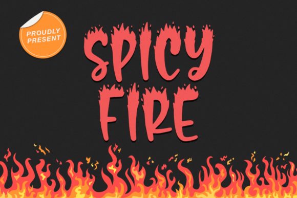 Spicy Fire: A Bold Display Font for Handmade Creations