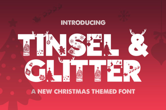 Tinsel Glitter Font for Timeless Branding