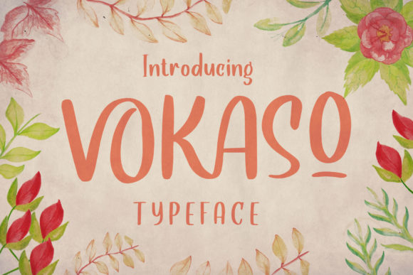 Vokaso: A Simple Display Font for Handmade Creations