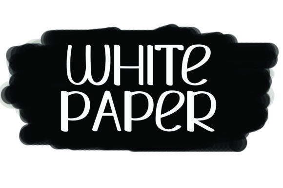 White Paper Font for Handmade Creations